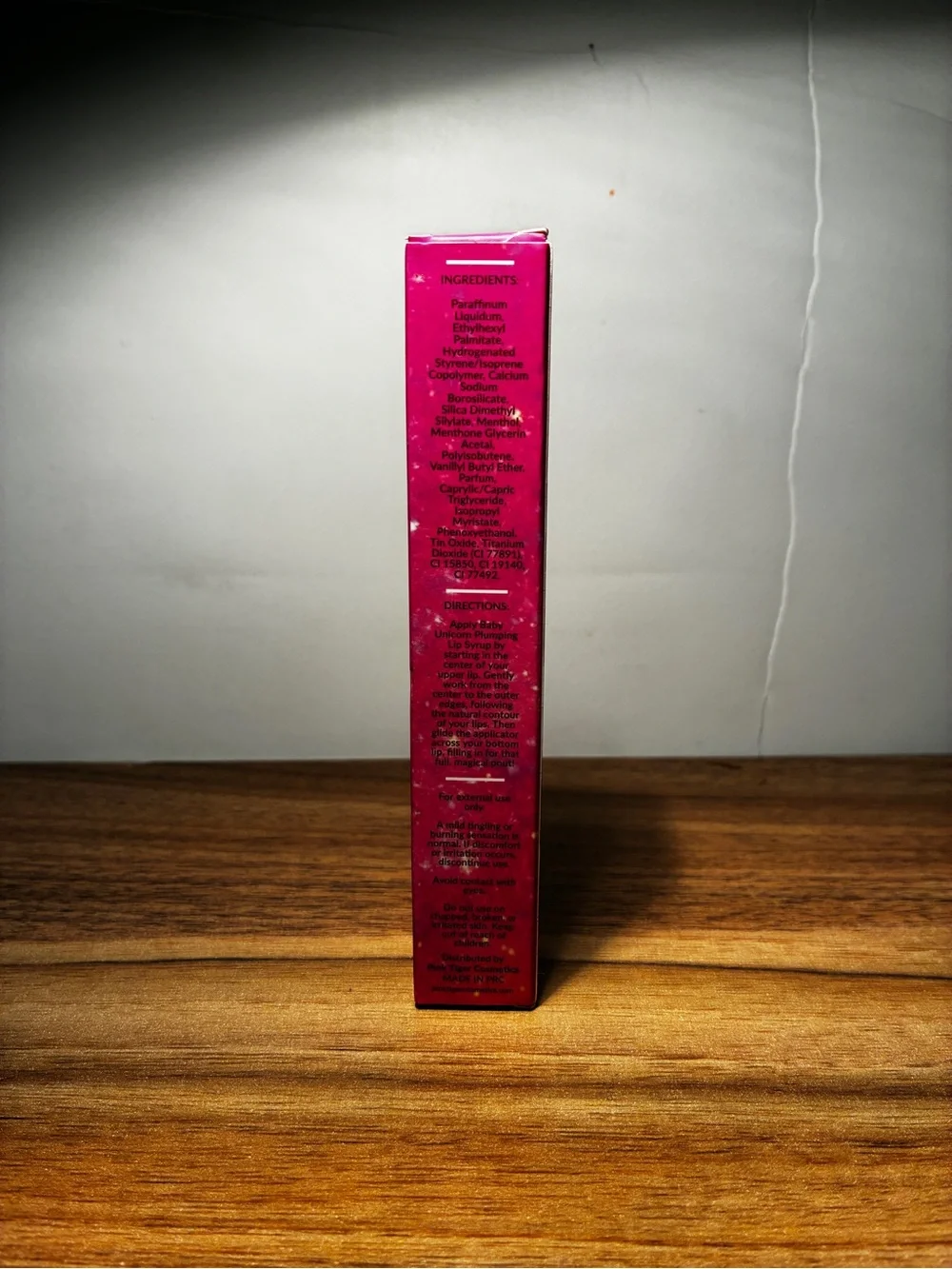 Pink Tiger Cosmetics Baby Unicorn Sparkling Lip Syrup Plumping Lip Gloss